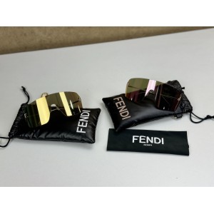 FENDI FIRST CRYSTAL SHIELD SUNGLASSES